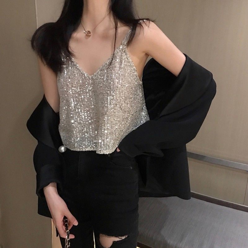 Áo Hai Dây Hở Lưng Phong Cách Pháp Thời Trang Mùa Hè Quyến Rũ Cho Nữ