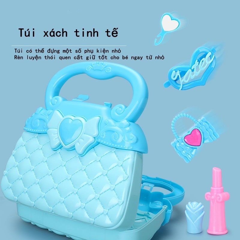 Set búp bê xanh cỡ lớn, Búp bê Barbie công chúa Elsa búp bê thay váy, búp bê công chúa tóc may, hộp quà tặng cho bé gái