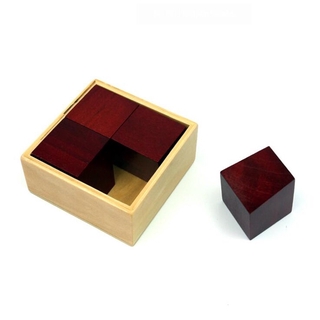 Wooden Puzzle Box Secret Trick Intelligence Compartment Box Brain Teaser Logic Educational Toy