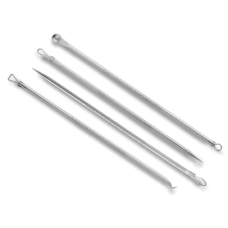 Bộ 4 cây nặn mụn inox