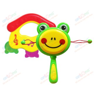 Combo 2 xúc xắc trống và xúc xắc mái nhà cho bé phát triển trí tuệ