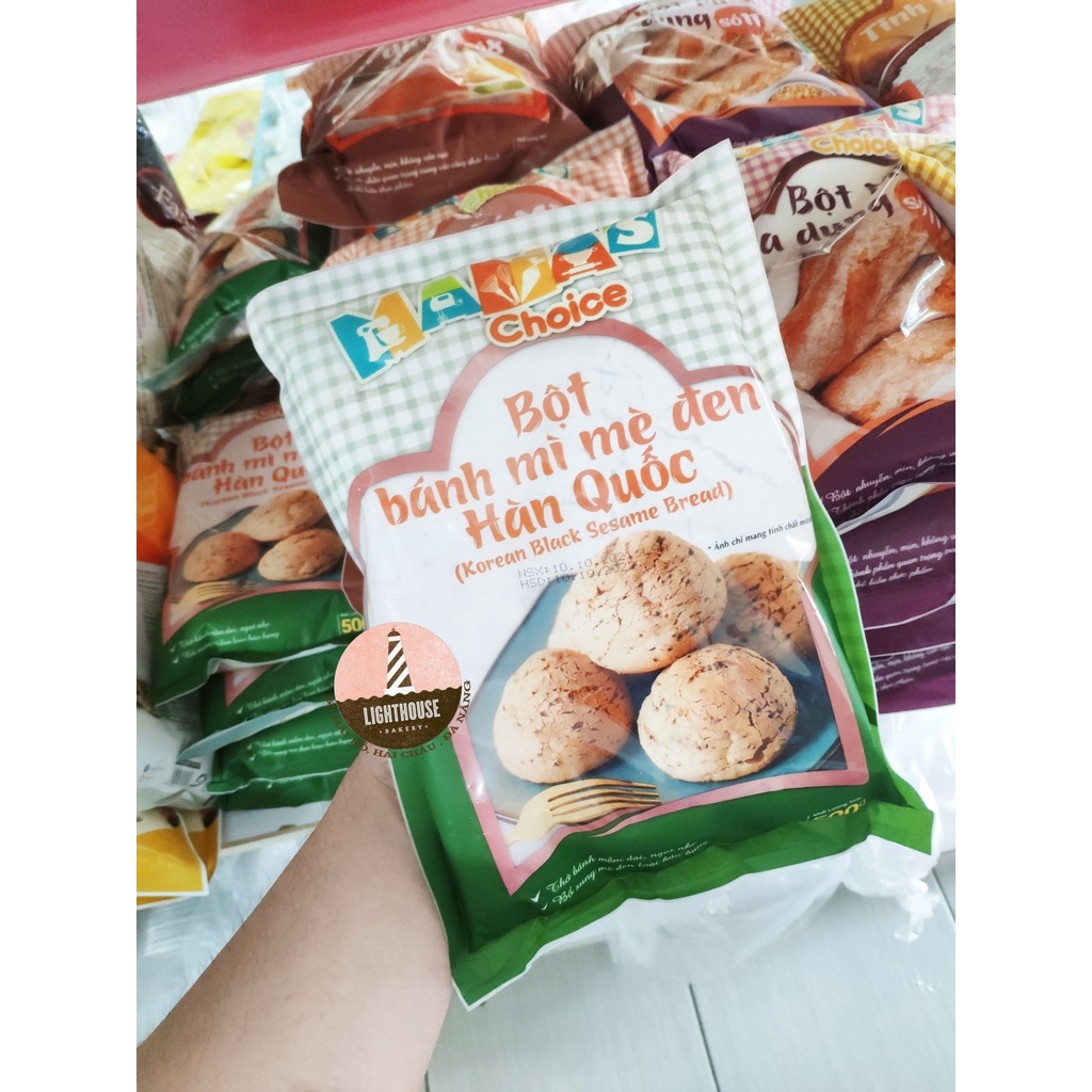 Bột bánh mì mè đen Hàn Quốc
