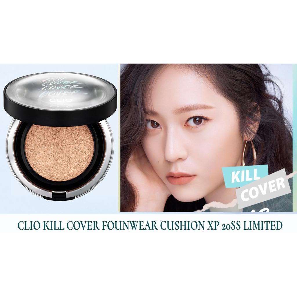Phấn Nước Đa Năng Hiệu Ứng Mịn CLIO KILL COVER FOUNWEAR CUSHION XP SPF50+ PA+++ (15gx2) | BigBuy360 - bigbuy360.vn