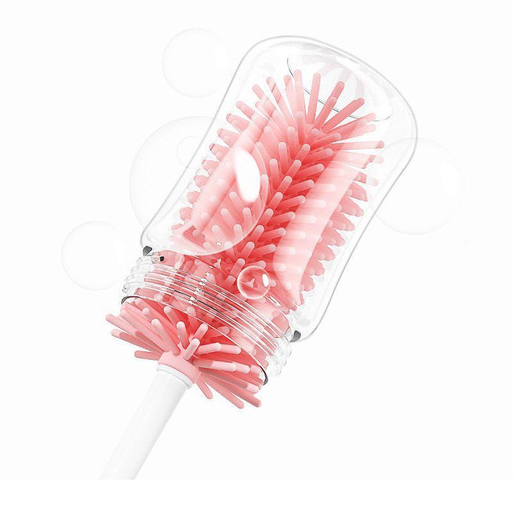 Set 3 Cọ Rửa Bình Sữa Núm Vú Giả 360 Độ