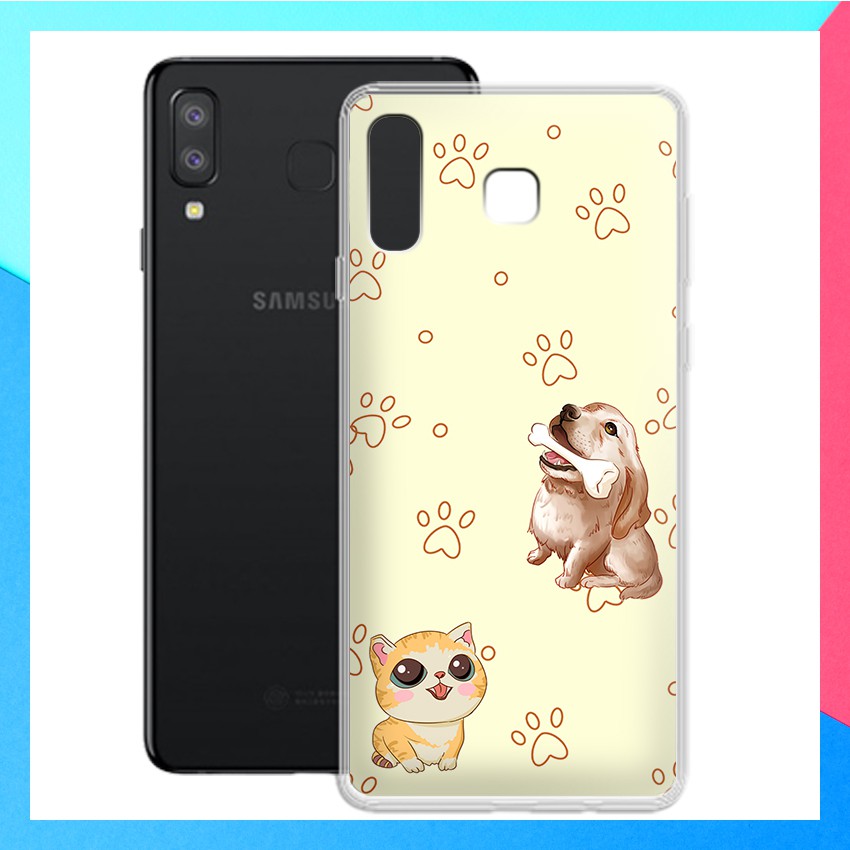 Ốp lưng Samsung Galaxy A8 star in họa tiết anime chibi dễ thương - 01033 Silicone Dẻo