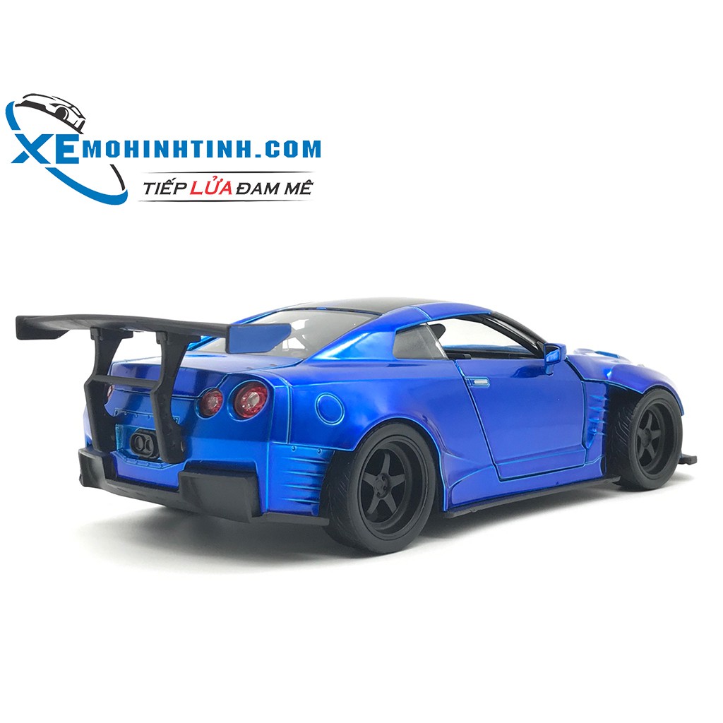 Tên Xe Mô Hình Brian’S Nissan Gt-R 1:24 Jada (Xanh)