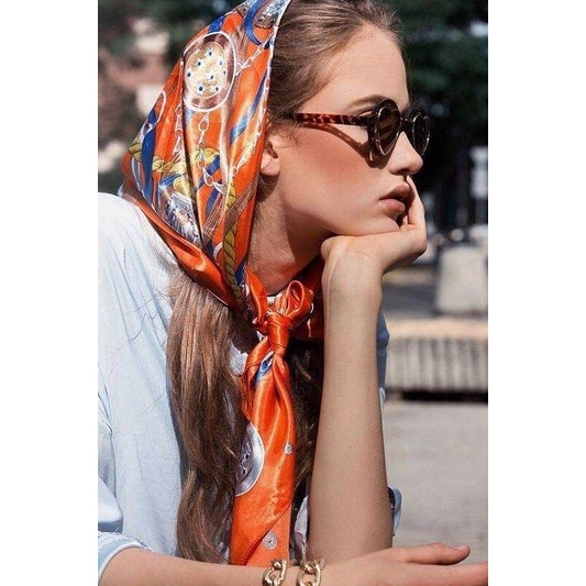 Khăn Bandana Làm Áo BlackPink - Turban Quấn Áo 90x90cm