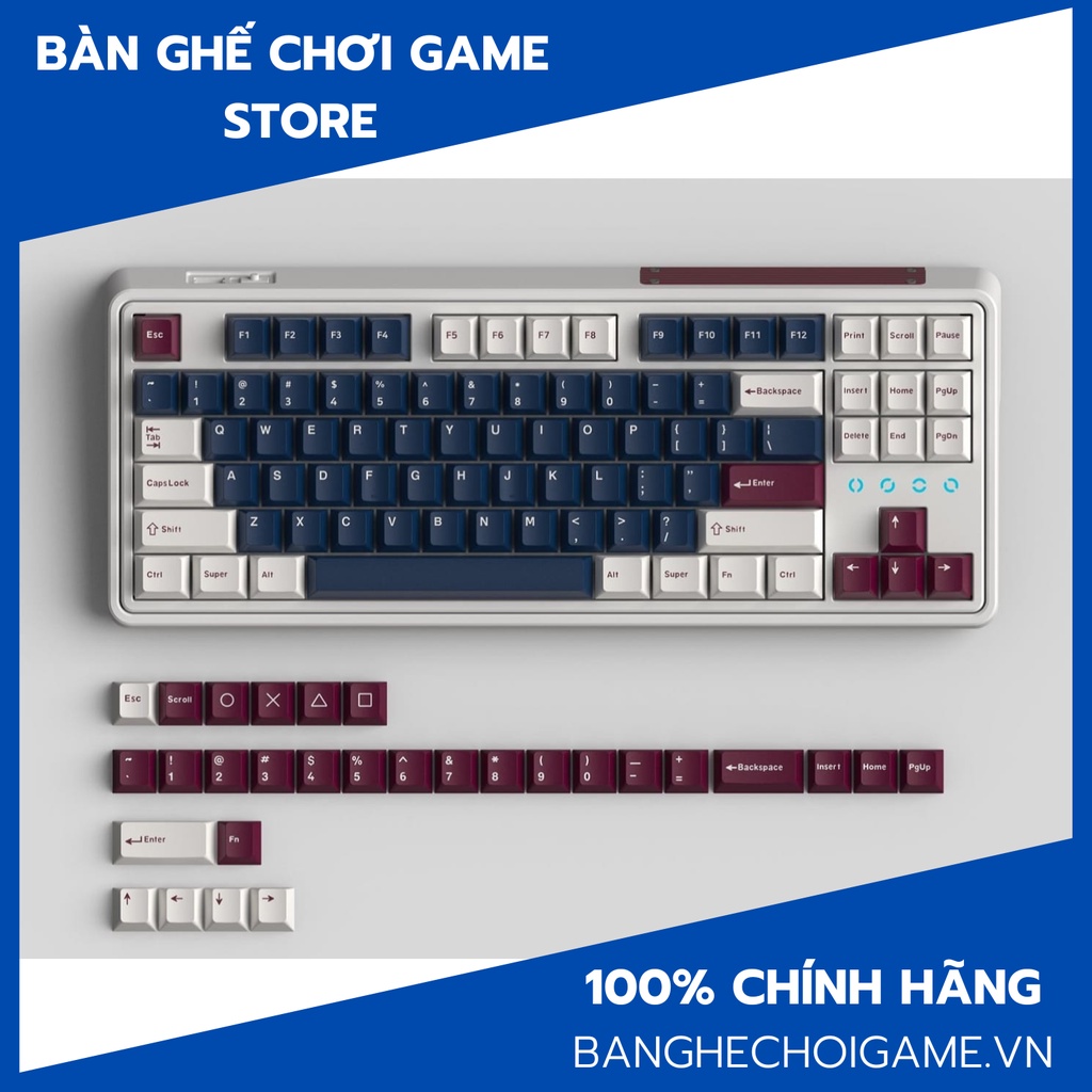 Bàn phím cơ FL-Esports CMK87 CPM Metal Heart 3 Mode - Hàng chính hãng