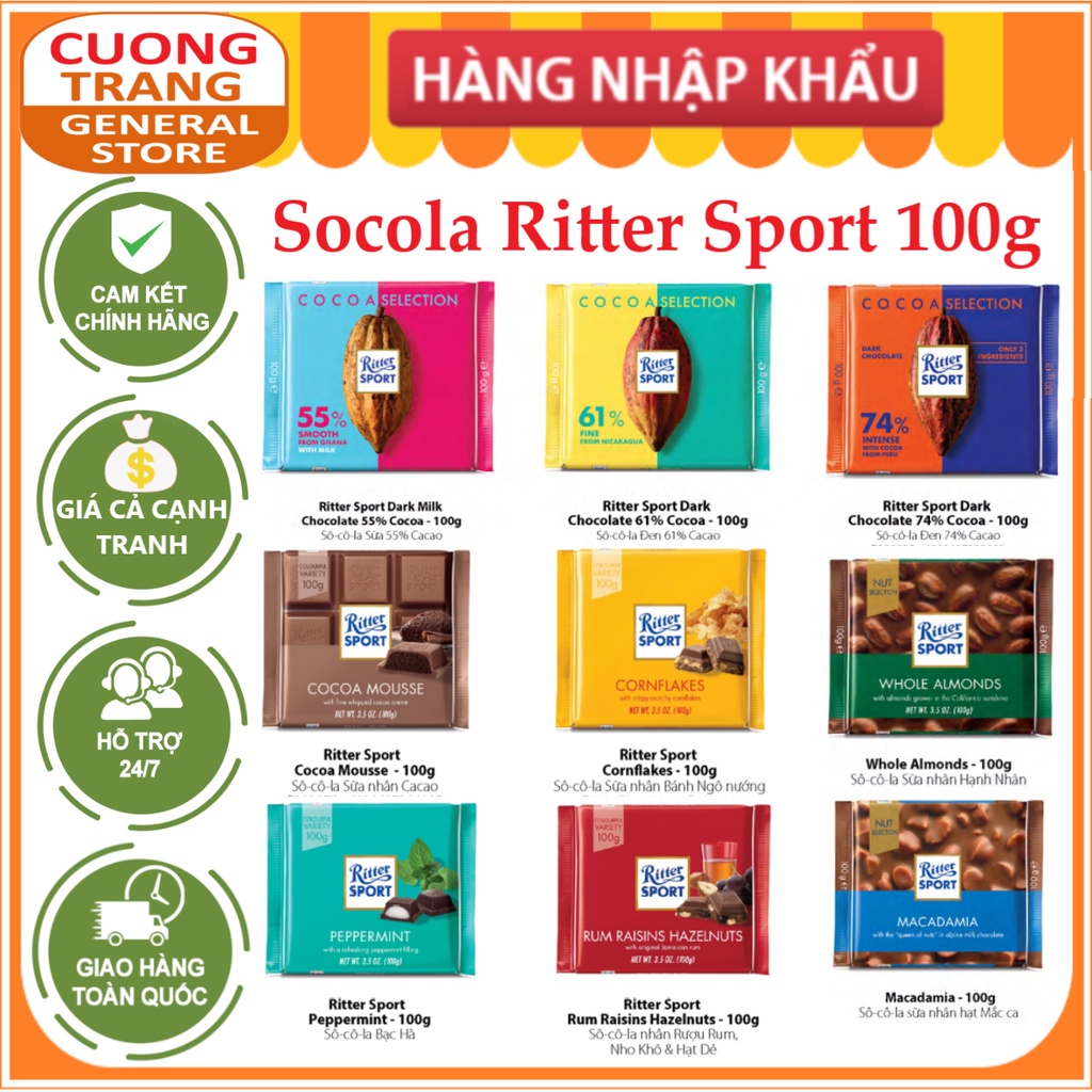 Socola Ritter Sport (100g)