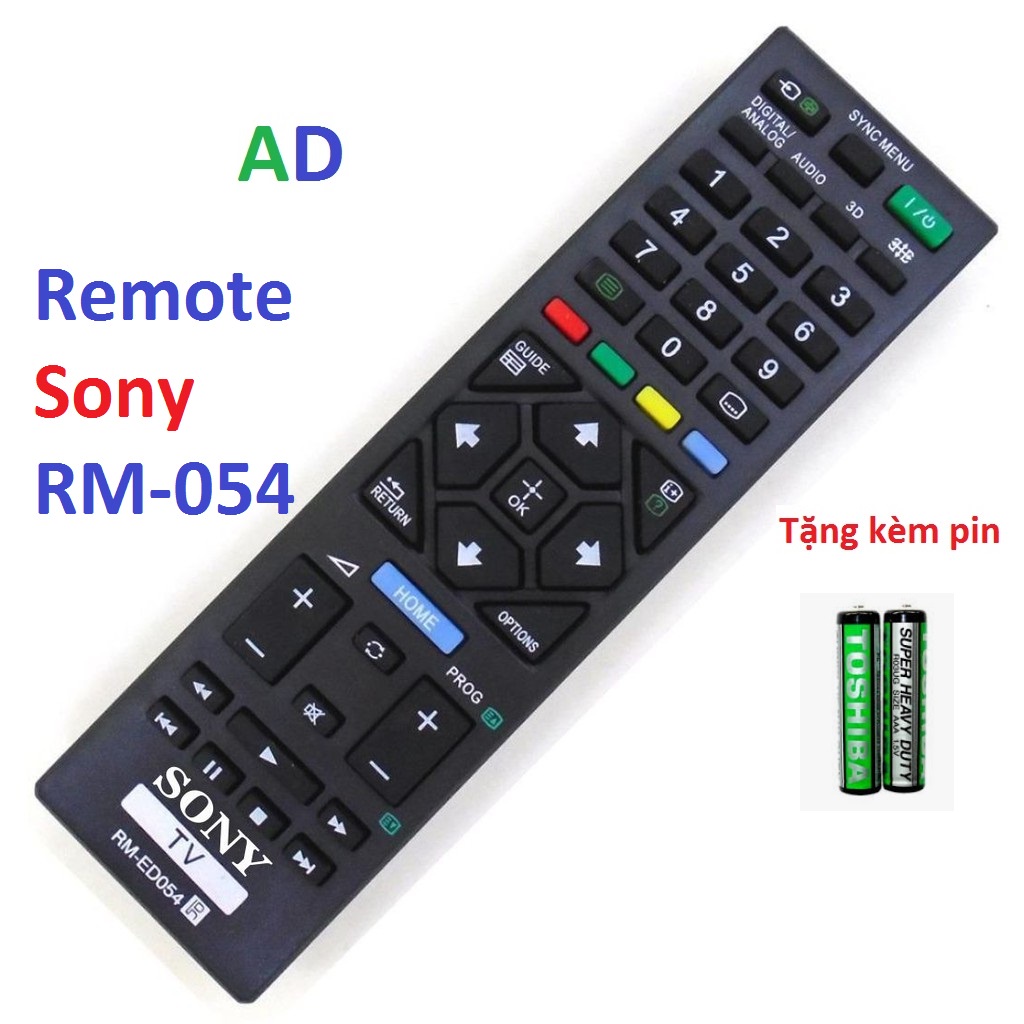 Điều Khiển TiVi sony RM-ED54 loại tốt như khiển zin theo máy - Tặng kèm pin chính hãng - Remote tivi Sony RM-ED54