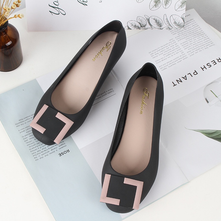 Giày Sandal Đế Xuồng Mũi Tròn Thời Trang Mùa Hè Hàng Mới Dành Cho Bạn Nữ Mang Trong Nhà / Ngoài Trời