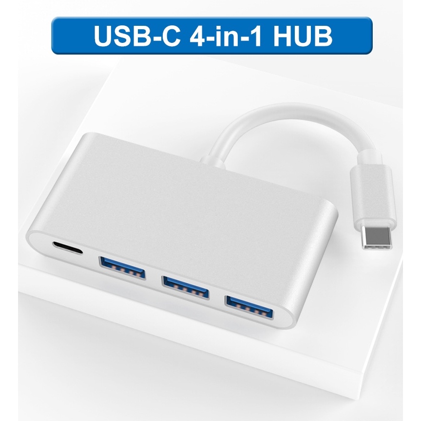 PUTEER USB C 4 in 1 HUB adapter usb c  to USB3.0 usb Splitter For Lenovo Xiaomi Macbook PC Computer Notebook Laptops Power Deliver