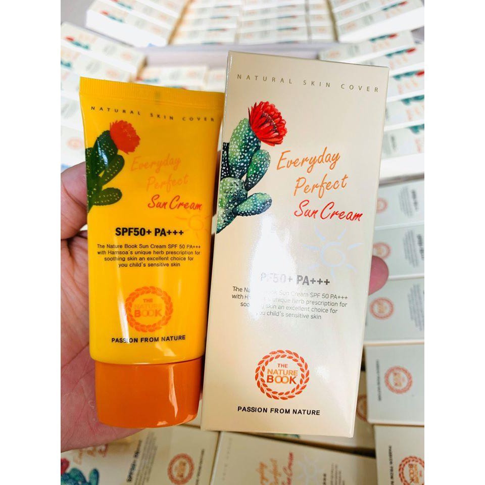Kem chống nắng SPF50+PA+++ Everyday Perfect Sun Cream  Nature Book 50g