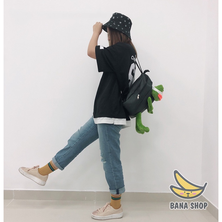 Nón mũ bucket tai bèo ếch xanh Pepe sad frog siêu bựa dành cho vozer