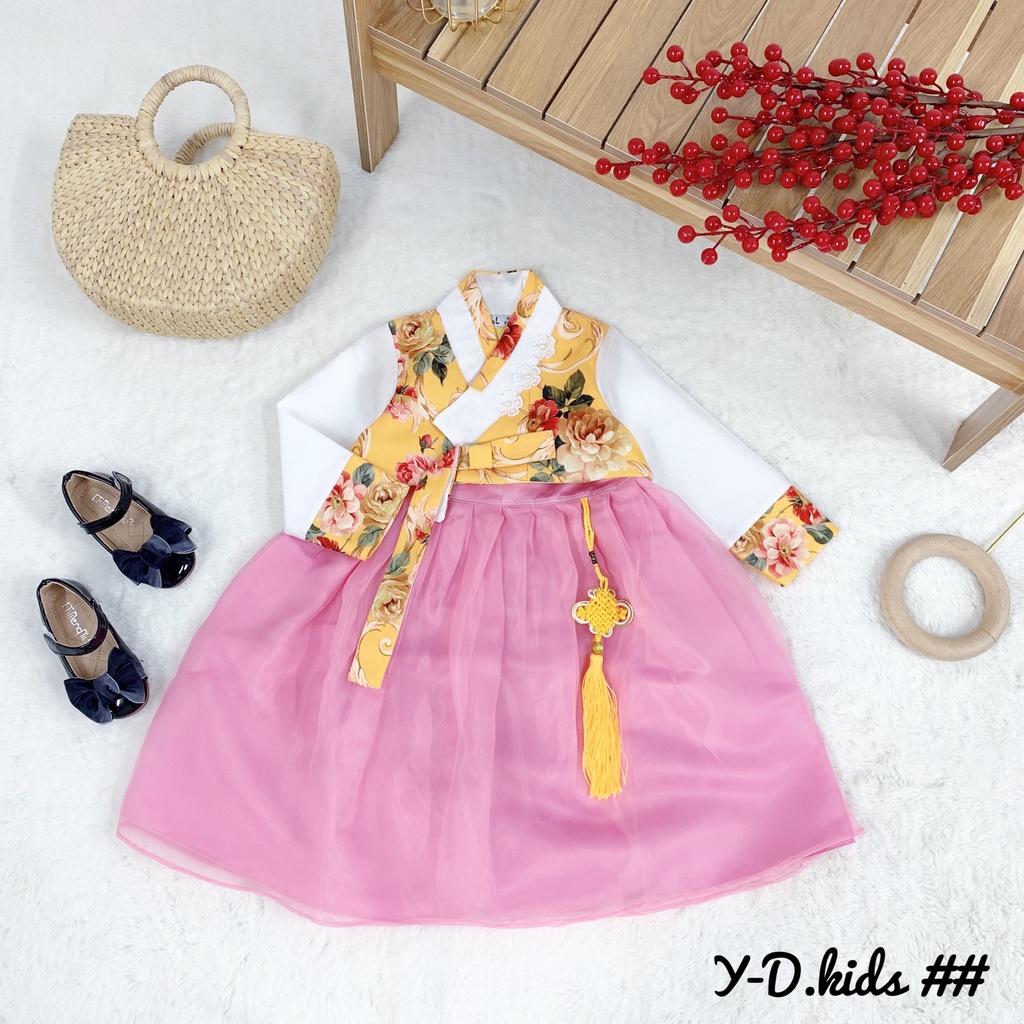 (8-20kg)Set HANBOK style Hàn cho bé gái hàng cao cấp (ảnh clip thật)