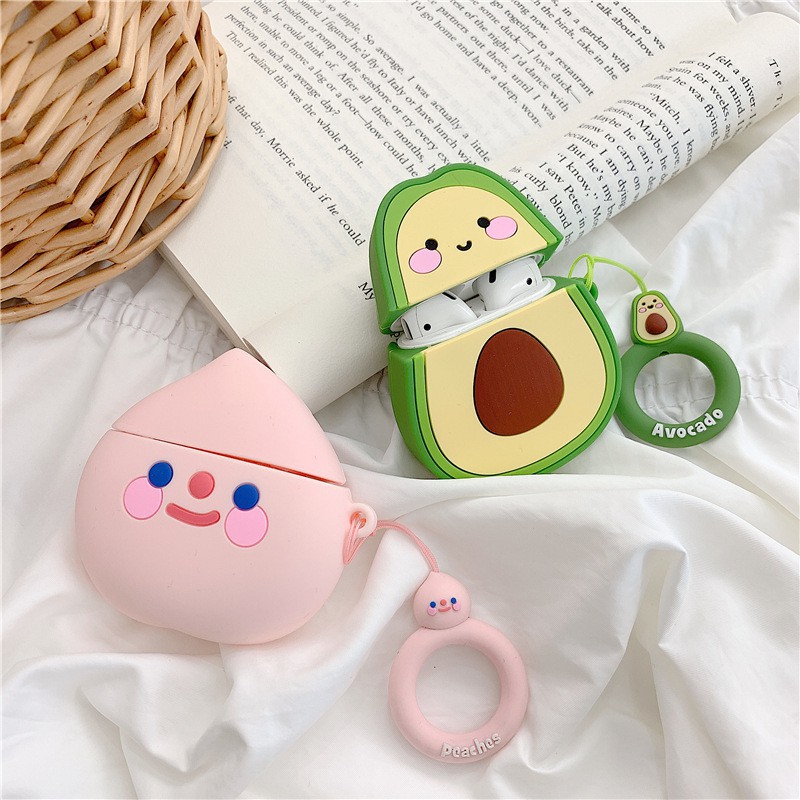 Case Vỏ Bao Airpods Đựng Tai Nghe Cho Airpods 1&amp;2 Chất Liệu Silicon Dẻo Hỗ trợ Airpods i11 i12 i18 i100