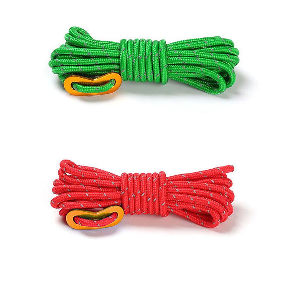 Dây Thừng Cắm Trại Phản Quang 4mm Kèm Móc Tùy Chỉnh Tiện Dụng Cho Hoạt Động Ngoài Trời