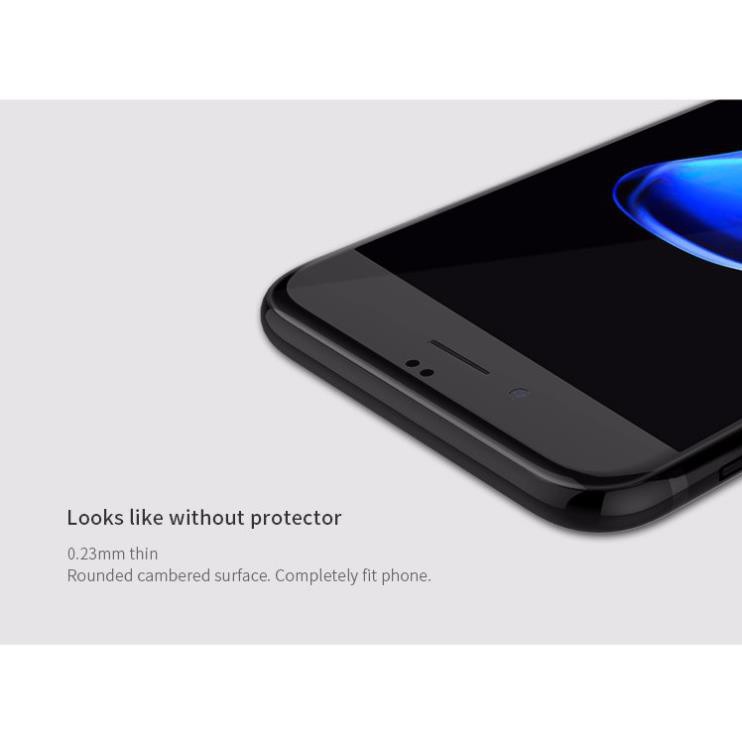 Miếng dán Cường lực 3D full màn hình iPhone 7 Plus chính hãng Nillkin Cp+ Max (Đen)