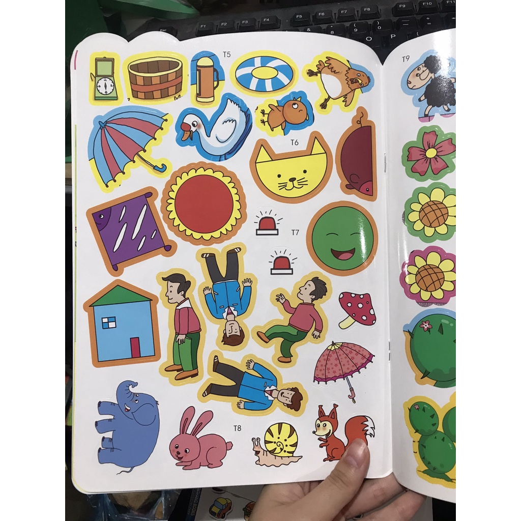 Sách - Combo 188 stickers Bóc dán thông minh ( 6 cuốn )