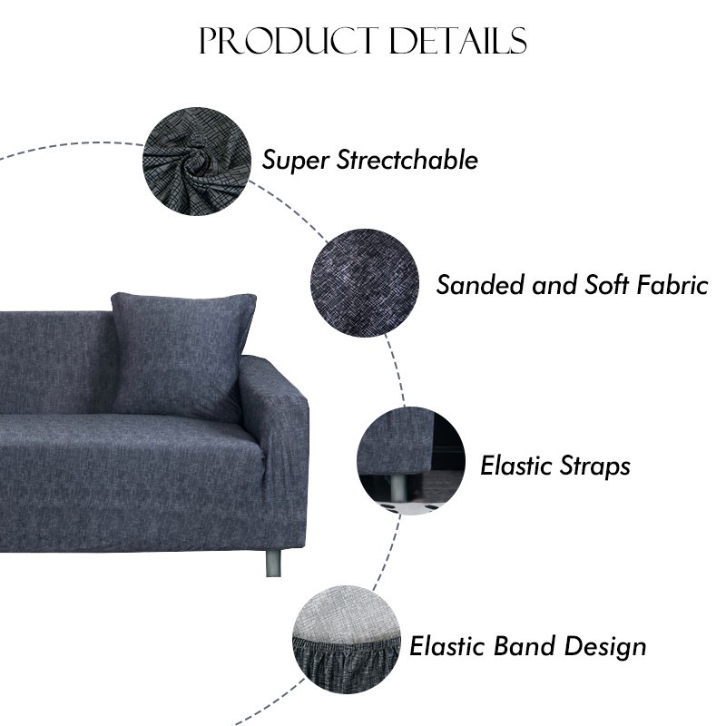 Sofa Cover 1/2/3/4 Seater Sofa Cover Sofa Universal Couch Elastic Cover Sofa Couch Slip Cushion with A Free PillowCover