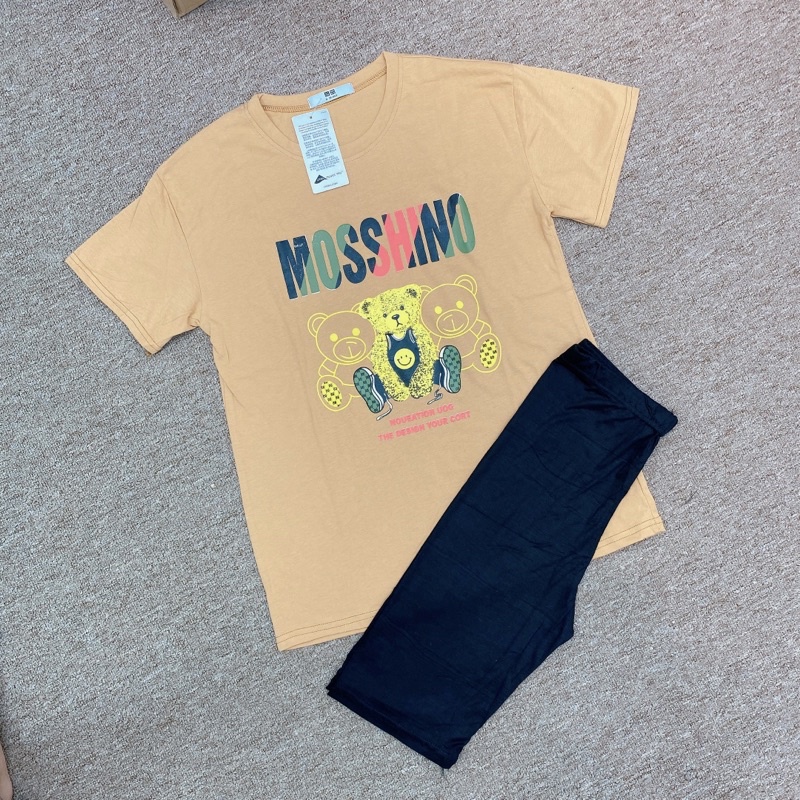 May Shop - Set bộ Mosschino chất cotton siêu trẻ trung