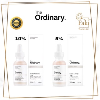 Tẩy da chết hóa học lactic acid + ha - the ordinary 30ml