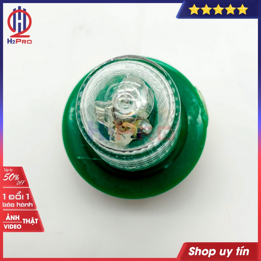Đèn Chớp Cảnh Báo Vỏ Vàng-Nháy Xanh Đỏ Chống Nước Tặng Pin, Đèn Báo Hiệu Tàu Biển,Thu Hút Khách Hàng Cao Cấp-H2Pro Tech