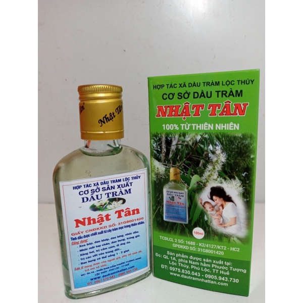 5 chai dầu tràm nhật tân 100ml