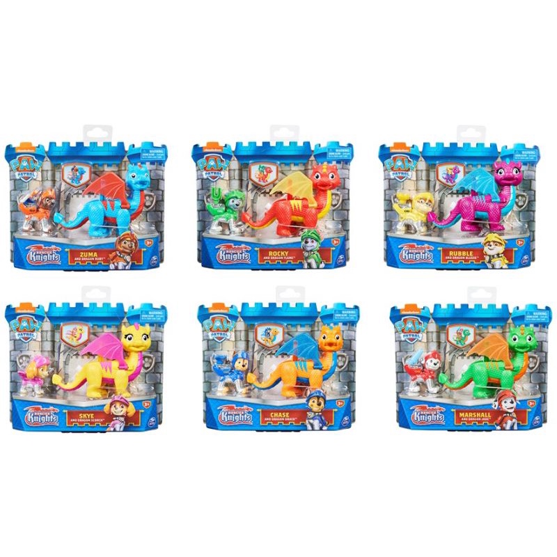 Paw Patrol: các chú chó cứu hộ và rồng  rescue Knights với đủ 6 mẫu
