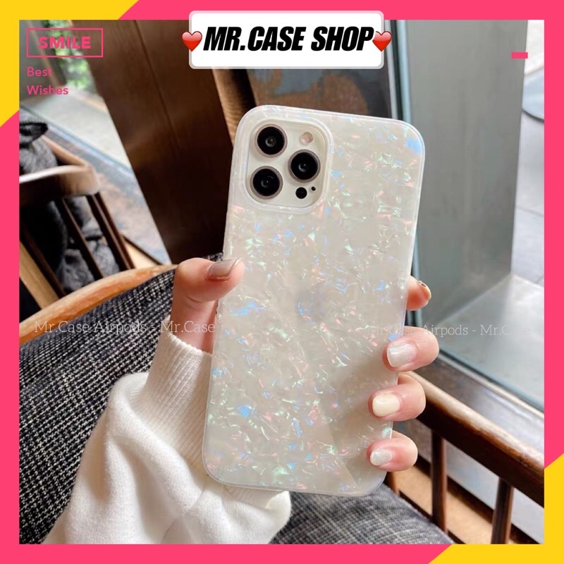 Ốp Lưng Điện Thoại iPhone Ốp Dẻo Vừa Hoạ Tiết Xà Cừ Cho iPhone Xsmax 11Promax 12Promax 13promax
