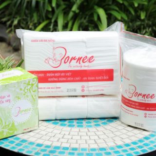 Khăn vải khô đa năng Bornee - Cuộn to 300 tờ