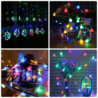 [GIÁ SẬP SÀN] DÂY ĐÈN CHỚP LED 20 BANH - NGÔI SAO LỚN - TRĂNG VÀ SAO [SỈ]