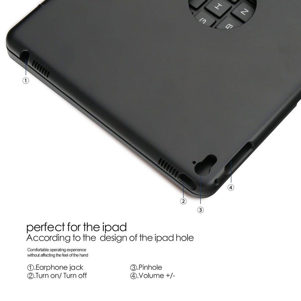 Bàn Phím Bluetooth F360 Cho iPad Air 3 10.5 inch, iPad Pro 10.5 INCH, Có 7 Màu Đèn Bàn Phím