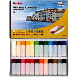 MÀU NƯỚC PENTEL 24 MÀU DẠNG TUÝP NHỰA