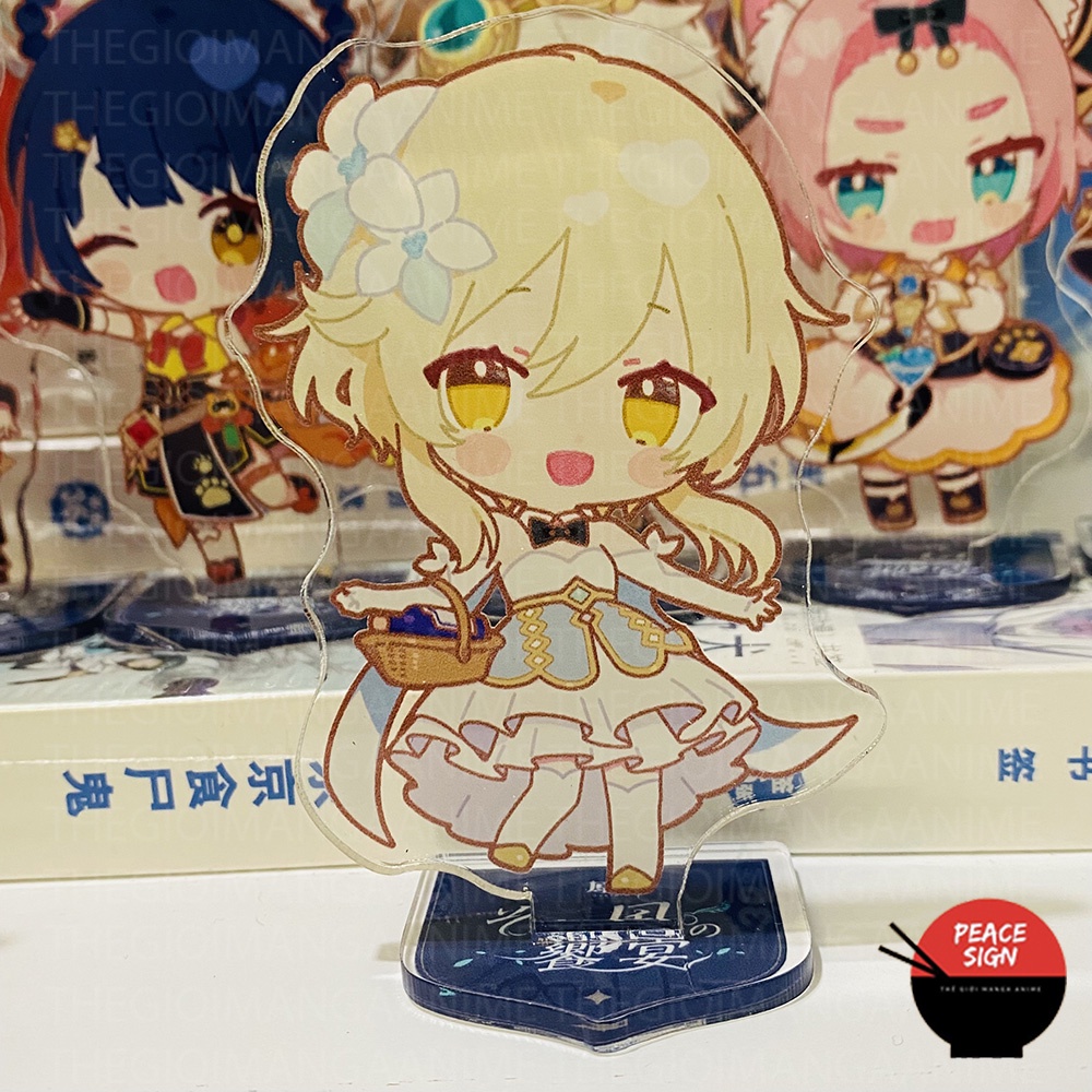 ( MINI - M1 ) Mô hình Standee GENSHIN IMPACT Sweets Paradise ver QUÁN ĂN game anime chibi mica trưng bày