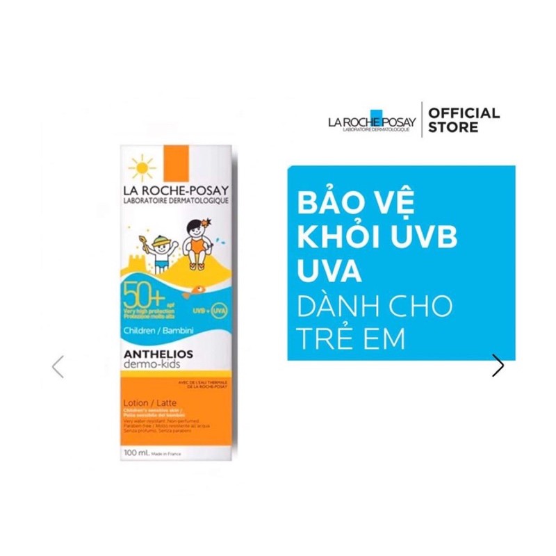 Kem chống nắng dạng sữa dành cho trẻ em SPF50+UVB&UVA 100ml