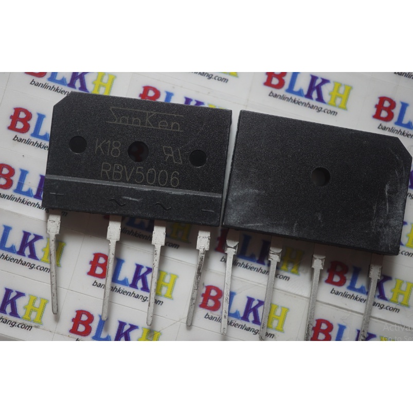 Diode cầu cắm RBV5006 5006 600V 50A SIP-4 chính hãng Sanken