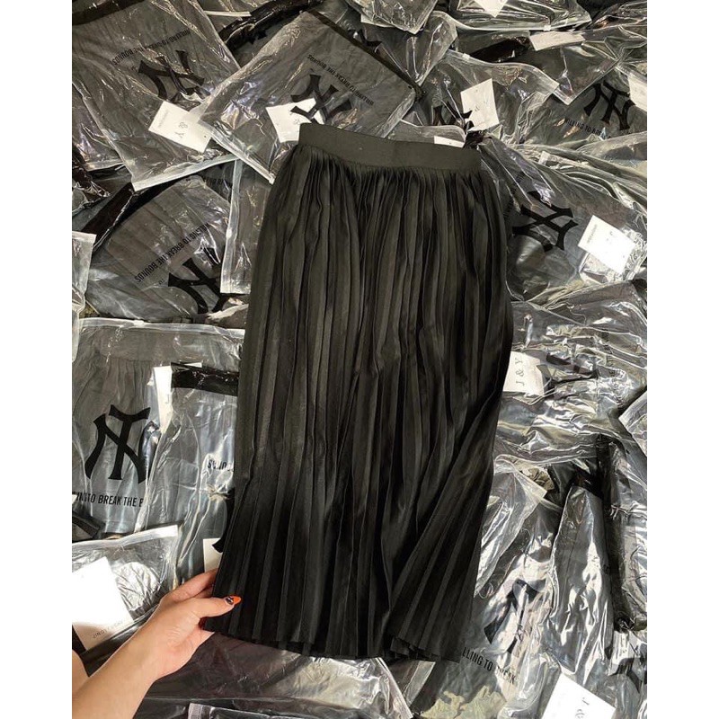 Chân váy thun xếp ly dáng dài ( hàng có sẵn ) | BigBuy360 - bigbuy360.vn