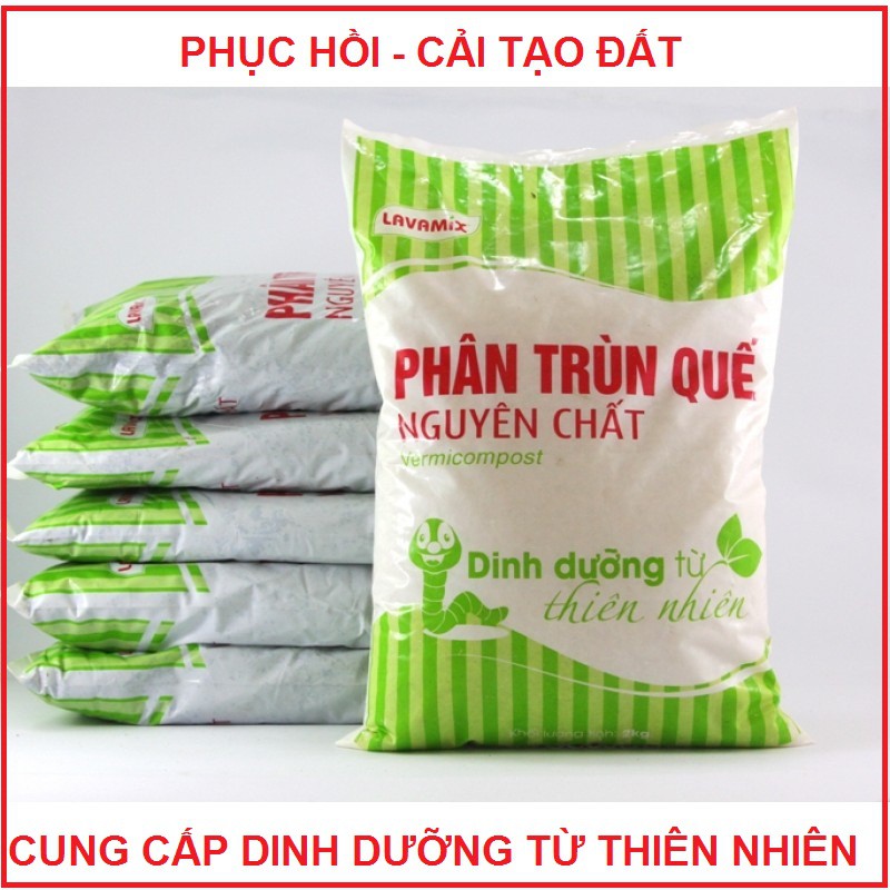 Phân Trùn Quế LAVAMIX - Phân Bón Bổ Sung Dinh Dưỡng, Cải Tạo Đất Hiệu Quả Cho Mọi Loại Cây