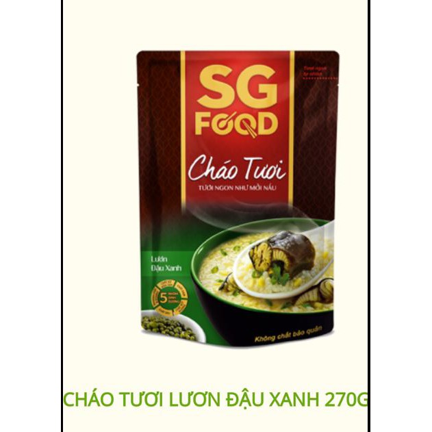 Cháo tươi lươn đậu xanh SG food