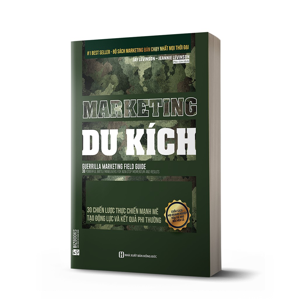 BIZBOOKS - Sách - Marketing Du Kích: 30 Chiến Lược Thực Chiến Mạnh Mẽ Tạo Động Lực Và Kết Quả Phi Thường - 1 BESTSELLER