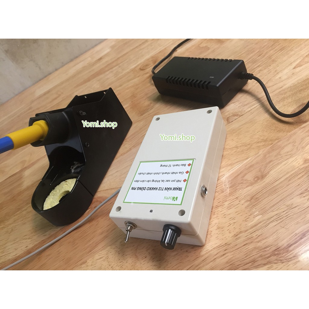 Trạm Hàn T12 Hakko Dùng Pin Nguyên Bộ