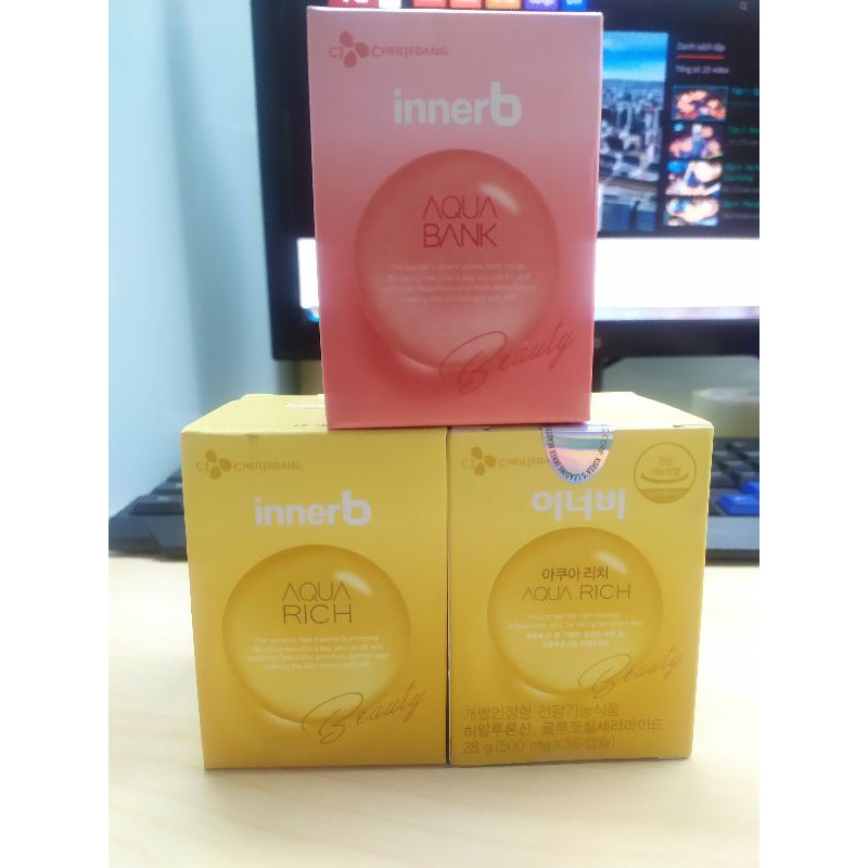 Viên Uống Cấp Nước Aqua Rich Innerb Cheiljedang Hàn Quốc 56 Viên | Thế Giới Skin Care
