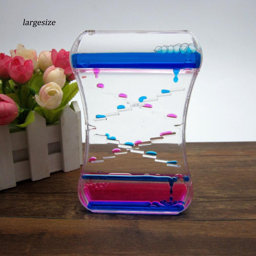 Đồng hồ cát dầu lỏng trang trí bàn làm việc