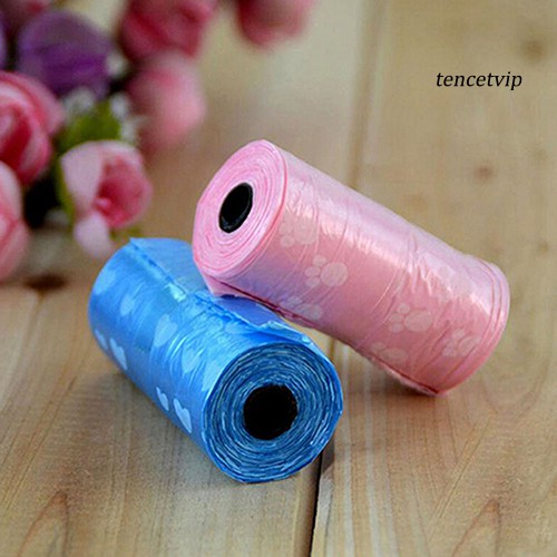 Set 1 / 15 Túi Nhựa Đựng Chất Thải Cho Thú Cưng Tiện Dụng