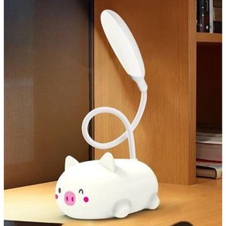 Đèn Bàn Học Tích Điện Hình Thú Cute Siêu Ngộ Nghĩnh ( Xoay 360 độ -màu ngẫu nhiên )
