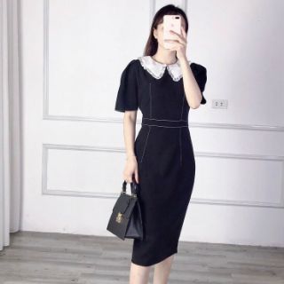 Váy cổ ren tiểu thư