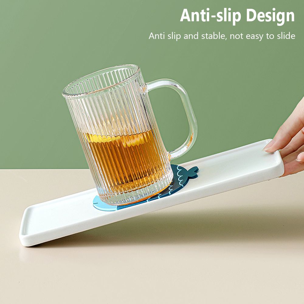 Daphne Tấm Lót Bàn Ăn Bằng PVC Cách Nhiệt Chống Trượt Hình Cá Nhiều Màu Dễ Thương