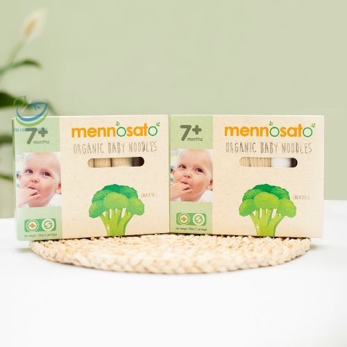 Mì somen rau củ hữu cơ cho bé Mennosato chính hãng, mì nui ăn dặm cho bé 7 tháng