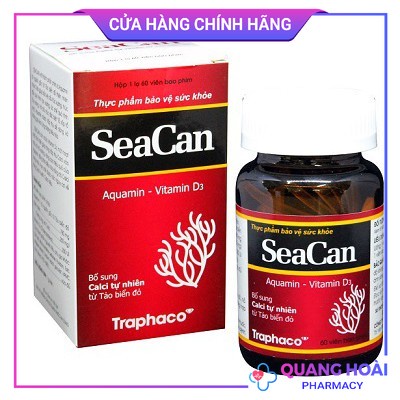 SeaCan Traphaco bổ sung Canxi từ Tảo Biển Đỏ